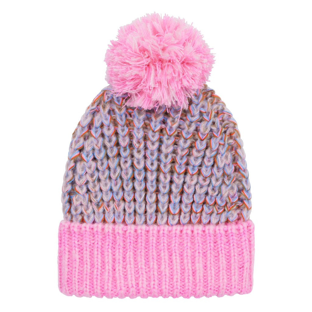 Lolly Hat Twist Bobble Pink Beanie - Cara & The Sky