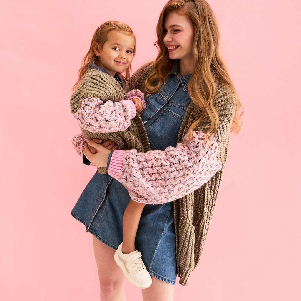 Madison Adult and Mini Me Balloon Sleeve Matching Cardigans - Cara & The Sky