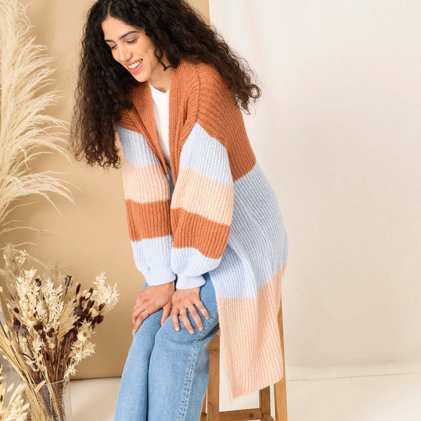 Rust color cardigan clearance sweater